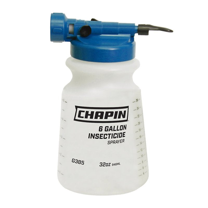 CHAPIN Chapin G385 Hose End Sprayer, Deflector, 2-1/2 in Tank Mouth Opening, 32 oz Cup, Poly