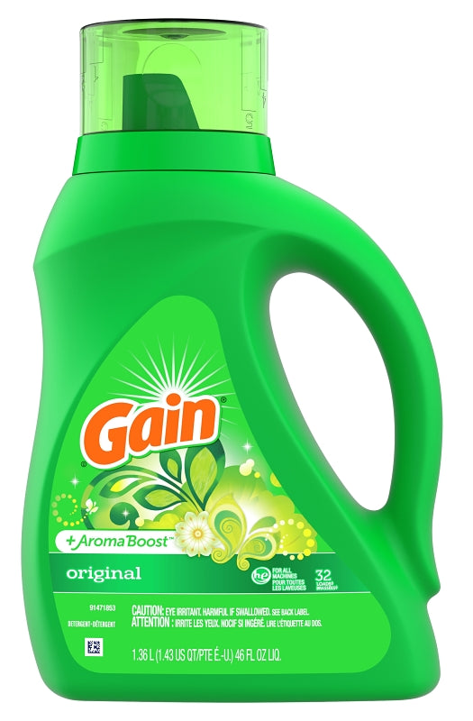 GAIN Gain 55861 Laundry Detergent, 50 fl-oz Bottle, Liquid, Floral