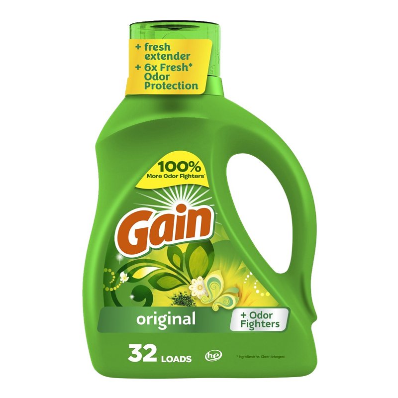 GAIN Gain 55861 Laundry Detergent, 42 fl-oz Bottle, Liquid, Floral