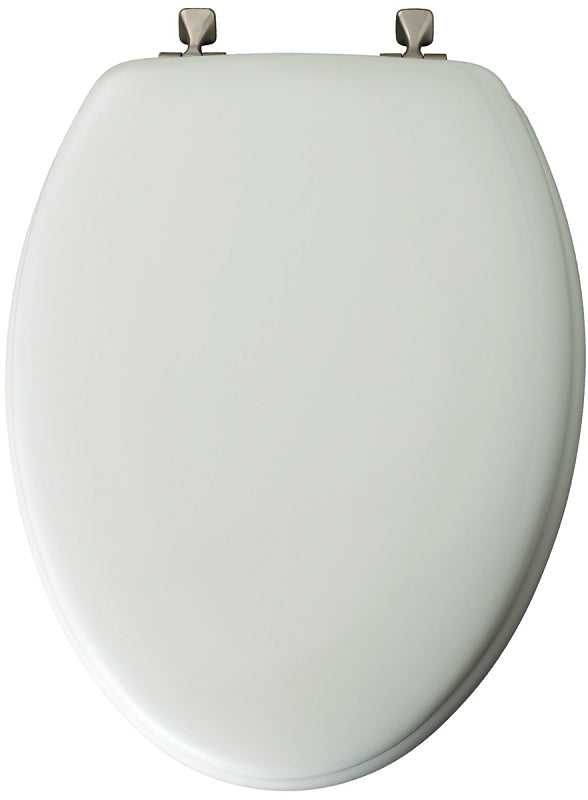 MAYFAIR Mayfair 144BN000 Toilet Seat, Elongated, Molded Wood, White PLUMBING, HEATING & VENTILATION MAYFAIR