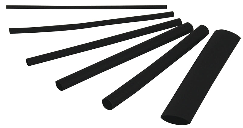 GB Gardner Bender HST-ASTB Heat-Shrink Tubing Assortment, 3/32-3/4", Black ELECTRICAL GB