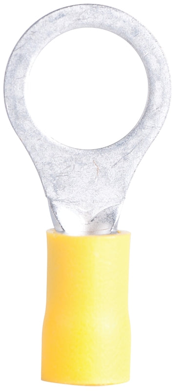GB Gardner Bender 21-109 Ring Terminal, 600 V, 12 to 10 AWG Wire, 7/16 to 1/2 in Stud, Vinyl Insulation, Yellow