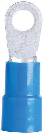 GB Gardner Bender 14-095 Ring Terminal, 600 V, 6 AWG Wire, 1/4 in Stud, Vinyl Insulation, Blue