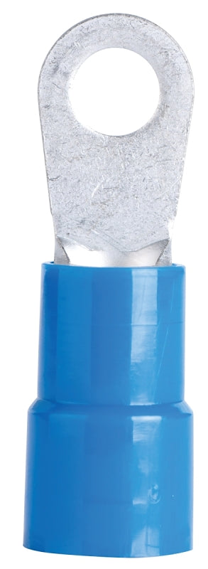 GB Gardner Bender 14-096 Ring Terminal, 600 V, 6 AWG Wire, 3/8 in Stud, Vinyl Insulation, Blue