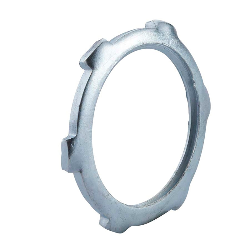 HALEX Halex 96195 Rigid Conduit Locknut, 1-1/2 in, Zinc, Steel, 2/BAG ELECTRICAL HALEX