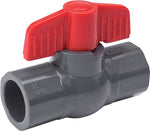 B & K INDUSTRIES B & K ProLine Series 107-607 Ball Valve, 1-1/2 in Connection, Solvent Weld, 150 psi Pressure, PVC Body PLUMBING, HEATING & VENTILATION B & K INDUSTRIES