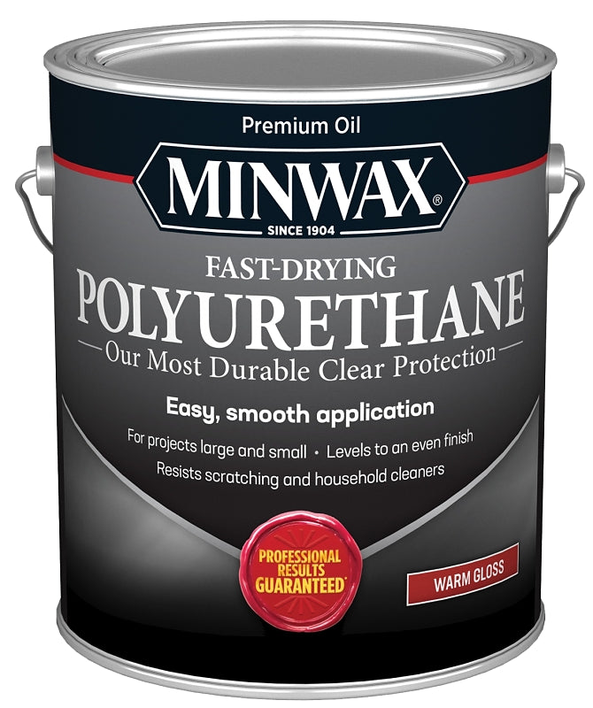 MINWAX Minwax 319000000 Polyurethane, Oil Base, Clear, Gloss, Liquid, 1 gal Can, 0.95 Specific Gravity