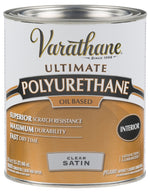 VARATHANE Varathane 9141H Polyurethane, Oil Base, Clear, Liquid, 1 qt PAINT VARATHANE