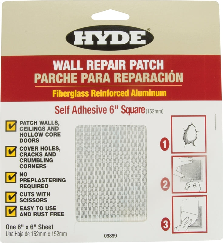 HYDE Hyde 09899 Wall Patch, 6 x 6 in Dimensions PAINT HYDE