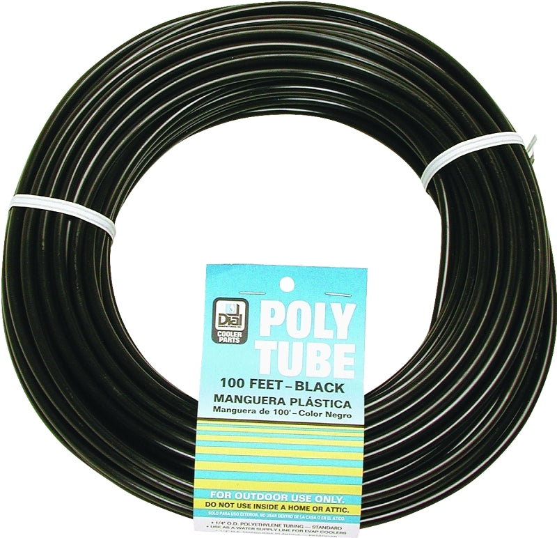 DIAL Dial 4321 Cooler Tubing, 100 ft L Dimensions, Polyethylene, Black, For: Evaporative Cooler Purge Systems APPLIANCES & ELECTRONICS DIAL