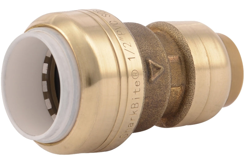 SHARKBITE SharkBite UIP4008A Transition Pipe Coupling, 1/2 in, Brass, SCH 40, SCH 80, SCH 180 Schedule, 200 psi Pressure PLUMBING, HEATING & VENTILATION SHARKBITE