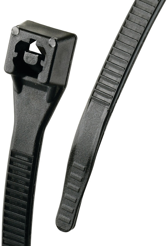 GB Gardner Bender Xtreme 46-308UVBFZ Cable Tie, Nylon, Black, 8 in L, 100/PK ELECTRICAL GB