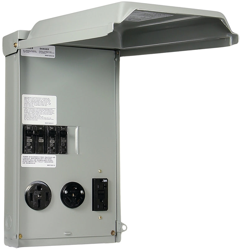 MIDWEST GE GE1LU532SS RV Outlet Box, 100 A, 120, 240 V, Surface