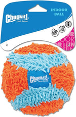 CHUCK-IT Chuckit! 213201 Dog Toy, M, Ball, Chenille, Blue/Orange