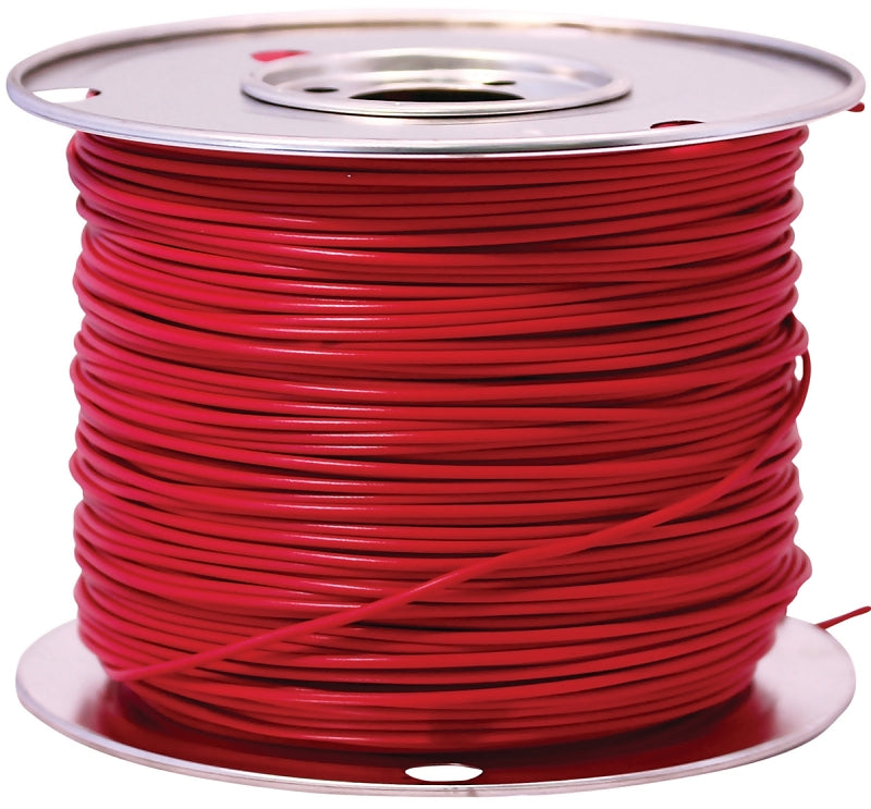 COLEMAN CABLE CCI 55672123 Primary Wire, 10 AWG Wire, 1-Conductor, 60 VDC, Copper Conductor, Red Sheath, 100 ft L