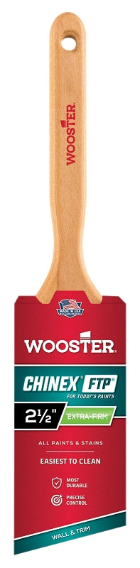 WOOSTER BRUSH Wooster 4410-2-1/2 Paint Brush, 2-1/2 in W, 2-15/16 in L Bristle, Synthetic Bristle, Sash Handle PAINT WOOSTER BRUSH