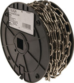 CAMPBELL CHAIN Campbell 0190424 Chain, 5/32 in, 50 ft L, 500 lb Working Load, 316L Stainless Steel, Bright