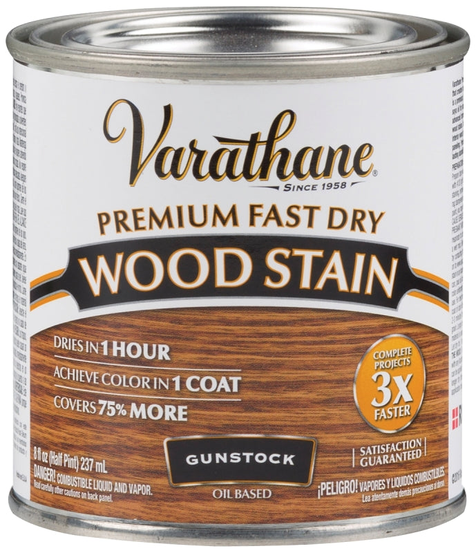VARATHANE Varathane 262026 Wood Stain, Gunstock, Liquid, 0.5 pt, Can PAINT VARATHANE