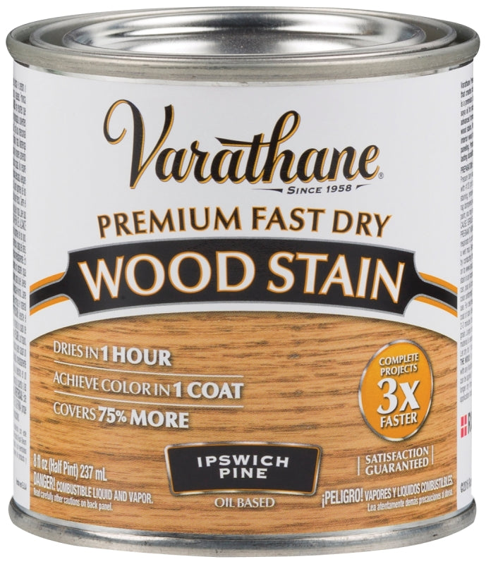 VARATHANE Varathane 262031 Wood Stain, Ipswich Pine, Liquid, 0.5 pt, Can PAINT VARATHANE
