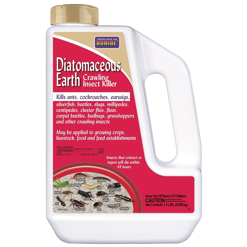BONIDE Bonide 120 Diatomaceous Earth, Solid, 1.3 lb Jug