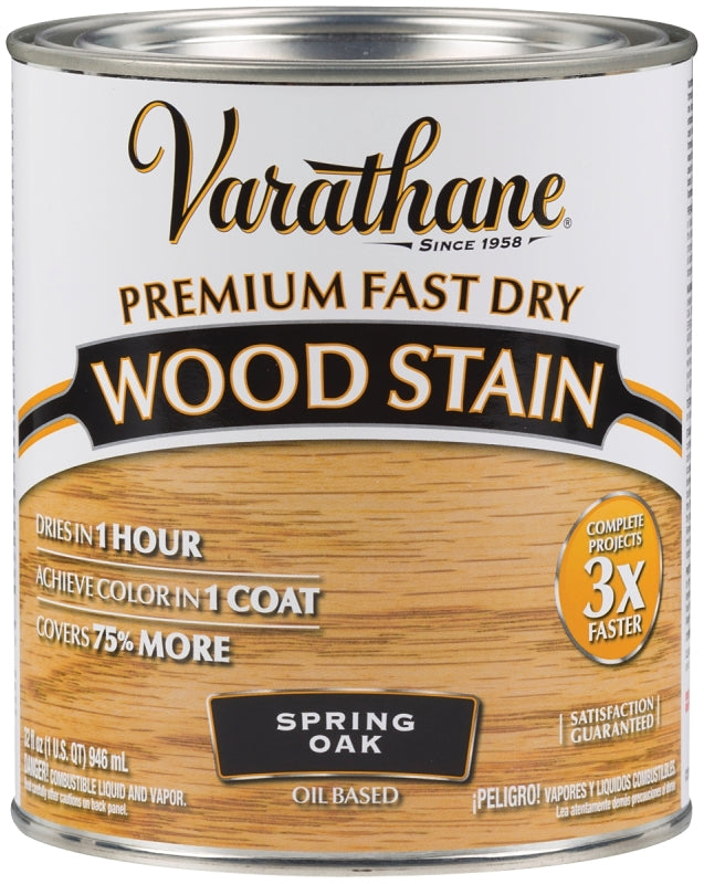 VARATHANE Varathane 262004 Wood Stain, Spring Oak, Liquid, 1 qt, Can PAINT VARATHANE