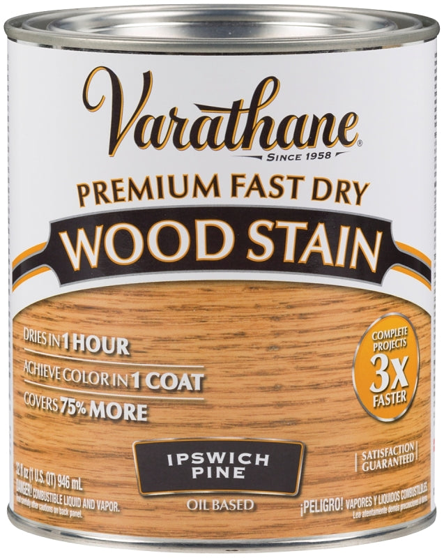 VARATHANE Varathane 262012 Wood Stain, Ipswich Pine, Liquid, 1 qt, Can PAINT VARATHANE