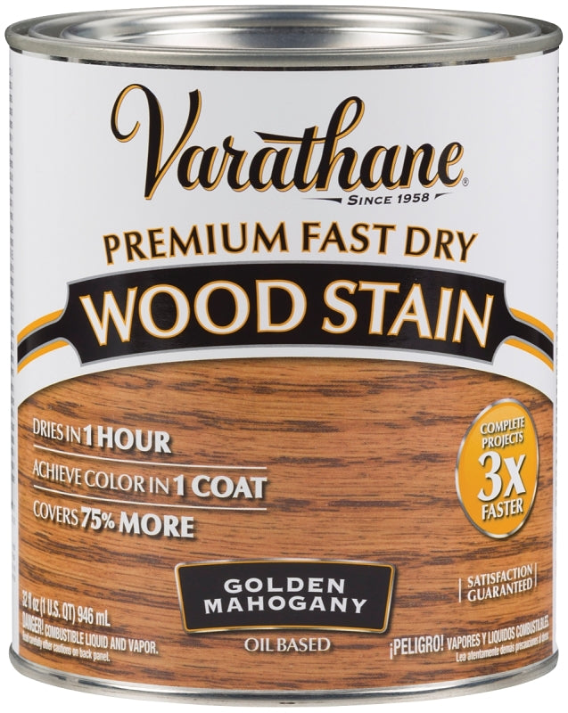 VARATHANE Varathane 262014 Wood Stain, Golden Mahogany, Liquid, 1 qt, Can