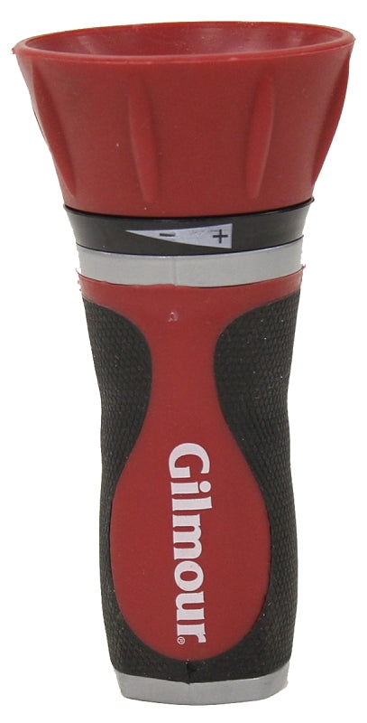 GILMOUR MFG Gilmour 840182-1001 Twist Nozzle, 3/4 in, GHT, 24 gpm, Metal, Gray/Red LAWN & GARDEN GILMOUR MFG
