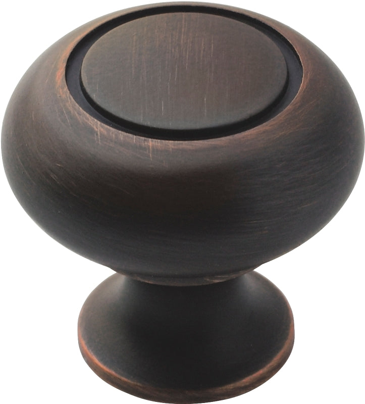 AMEROCK Amerock 1875415 Cabinet Knob, 1-3/16 in Projection, Traditional, 1-1/4 in, Zinc, Oil-Rubbed Bronze HARDWARE & FARM SUPPLIES AMEROCK
