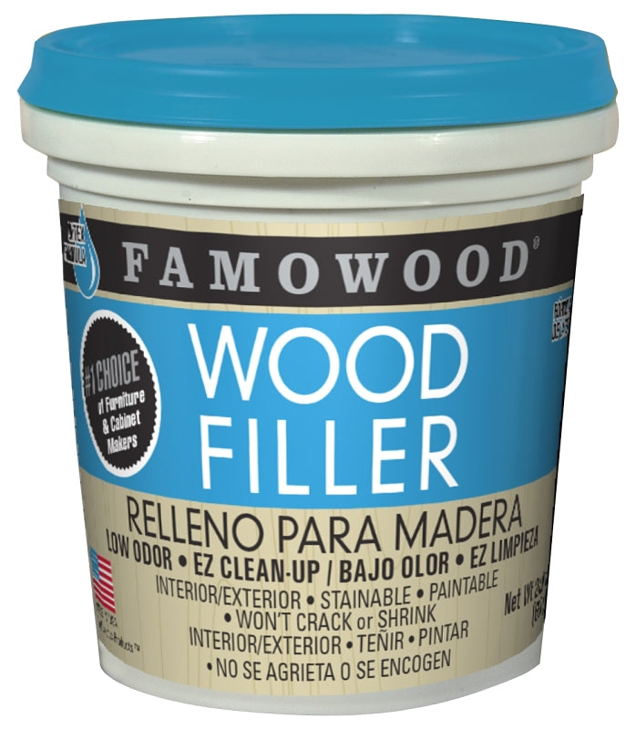 E6000 Famowood 40022134 Wood Filler, Liquid, Paste, Slight, Red Oak, 1 pt