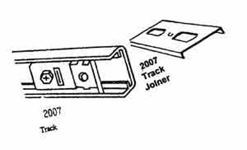 RENIN Renin HW1703BW08B005912 Door Track, Steel, 59-3/4 in L