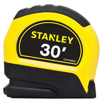 STANLEY STANLEY LeverLock Series STHT30819S Tape Measure, 30 ft L Blade, 1 in W Blade, Steel Blade, ABS/Rubber Case, Orange Case TOOLS STANLEY