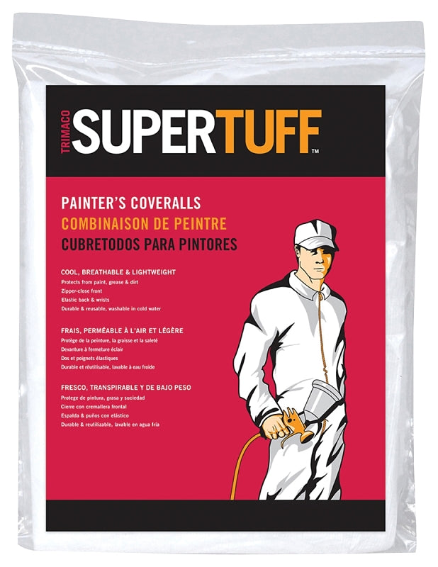 TRIMACO Trimaco 09903 Painters Coveralls, L, Zipper, Polypropylene, White CLOTHING, FOOTWEAR & SAFETY GEAR TRIMACO