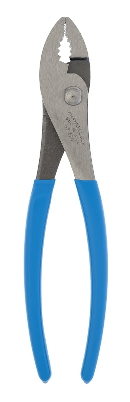 CHANNELLOCK Channellock 528 Slip Joint Plier, 8 in OAL, Blue Handle, Comfort-Grip Handle, 0.99 in L Jaw