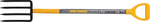TRUE TEMPER True Temper 2812200 Spading Fork, 7-1/8 in W Tine, 8 in L Tines, Diamond Shaped Tine, 4-Tine, Steel Tine