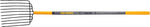 TRUE TEMPER True Temper 2812400 Bedding Fork, Round Tine, Steel Tine, Hardwood Handle, Cushion End Grip Handle, 48 in L Handle