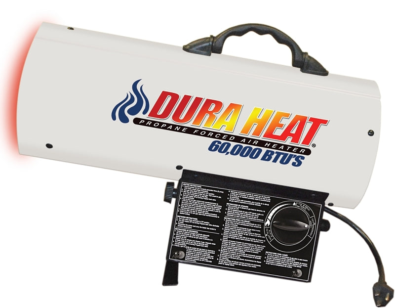DURA HEAT Dura Heat GFA60A Forced Air Heater, 20 lb Tank, Liquid Propane, 30000/40000/60000 Btu, 99 % Efficiency APPLIANCES & ELECTRONICS DURA HEAT