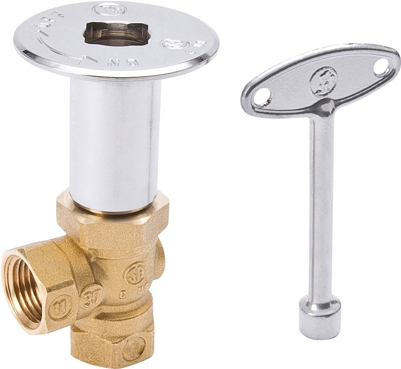 B & K INDUSTRIES B & K 118-002 Log Lighter Valve, 1/2 in, Brass