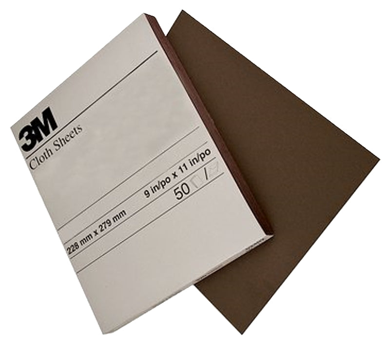 3M 3M 02431 Sandpaper Sheet, 11 in L, 9 in W, Fine, Aluminum Oxide Abrasive, Cloth Backing PAINT 3M