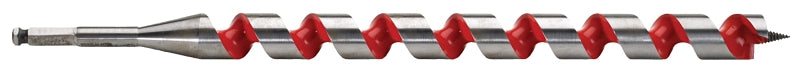MILWAUKEE Milwaukee 48-13-6120 Ship Auger Bit, 1-1/8 in Dia, 18 in OAL, Spiral Flute, 7/16 in Dia Shank, Hex Shank