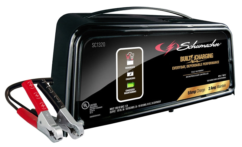 SCHUMACHER Schumacher SC1320 Battery Charger, 12 V Output, 2 A Charge