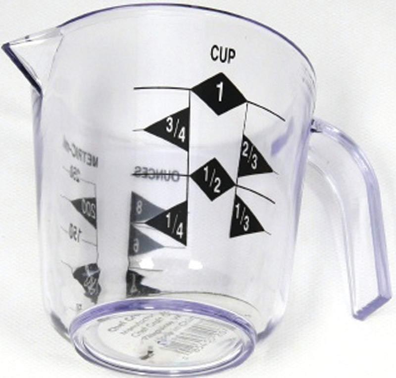 CHEF CRAFT Chef Craft 20789 Measuring Cup, Metric Graduation, Clear