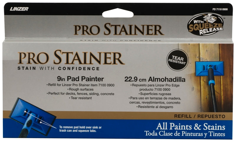 LINZER Linzer PD7110-9 Pad Painter Refill, 9 in L Pad AUTOMOTIVE LINZER