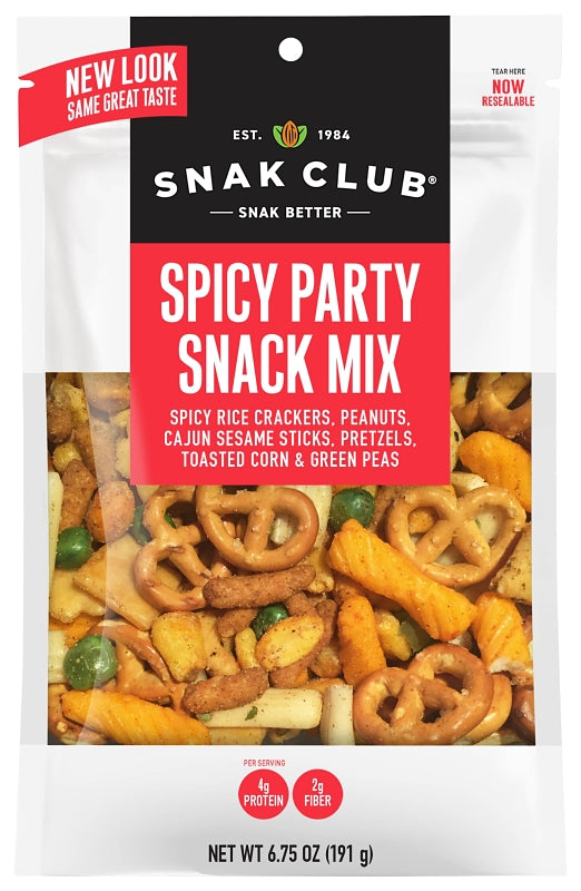 SNAK CLUB Snak Club 700530 Spicy Party Mix, Salty, 7.5 oz HOUSEWARES SNAK CLUB