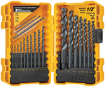 DEWALT DEWALT DW1177 Drill Bit Set, 20-Piece, HSS, Black Oxide TOOLS DEWALT