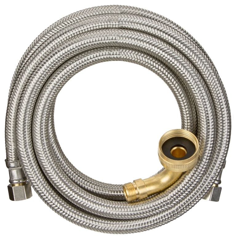 KEENEY Keeney PP25896 Dishwasher Supply Line, Stainless Steel, 8 ft L Dimensions PLUMBING, HEATING & VENTILATION KEENEY