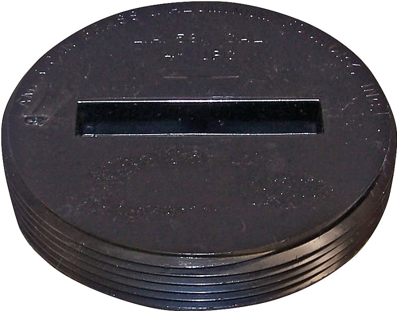 IPEX USA LLC-CANPLAS Canplas 103063BC Countersunk Plug, 3 in, MNPT, ABS, Black, SCH 40 Schedule LAWN & GARDEN IPEX USA LLC-CANPLAS