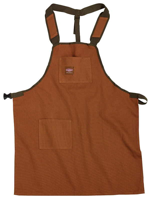 BUCKET BOSS Bucket Boss 80300 SuperShop Apron, 52 in Waist, Fabric, Brown/Green, 2-Pocket TOOLS BUCKET BOSS