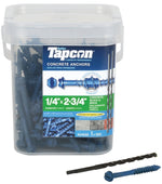 TAPCON Tapcon 24530 Screw Anchor, 2-3/4 in L, Hex Drive, Steel, Climaseal HARDWARE & FARM SUPPLIES TAPCON