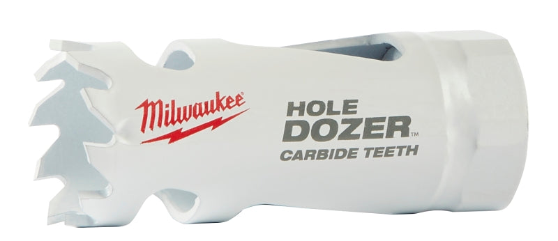 MILWAUKEE Milwaukee Hole Dozer 49-56-0704 Hole Saw, 7/8 in Dia, 1.62 in D Cutting, 1/2 in Arbor, 3 TPI, Carbide Cutting Edge